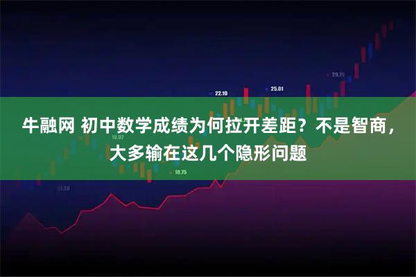 牛融网 初中数学成绩为何拉开差距？不是智商，大多输在这几个隐形问题